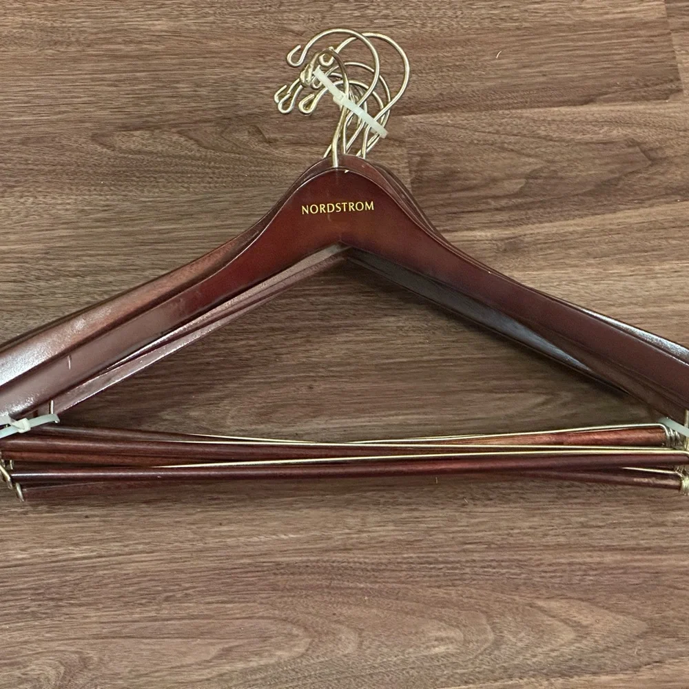 Nordstrom Wooden Suit/Coat Hanger Set x8